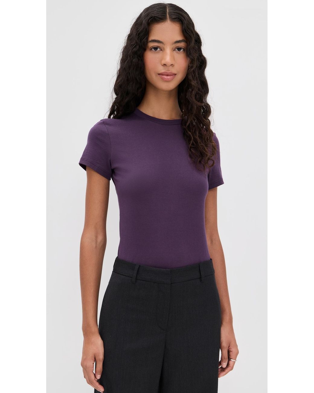Theory Purple Tiny Tee