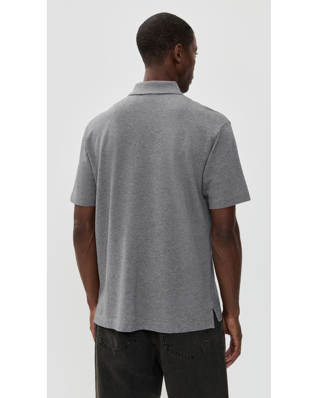 Maison Kitsuné Gray Fox Head Patch Comfort Polo for men