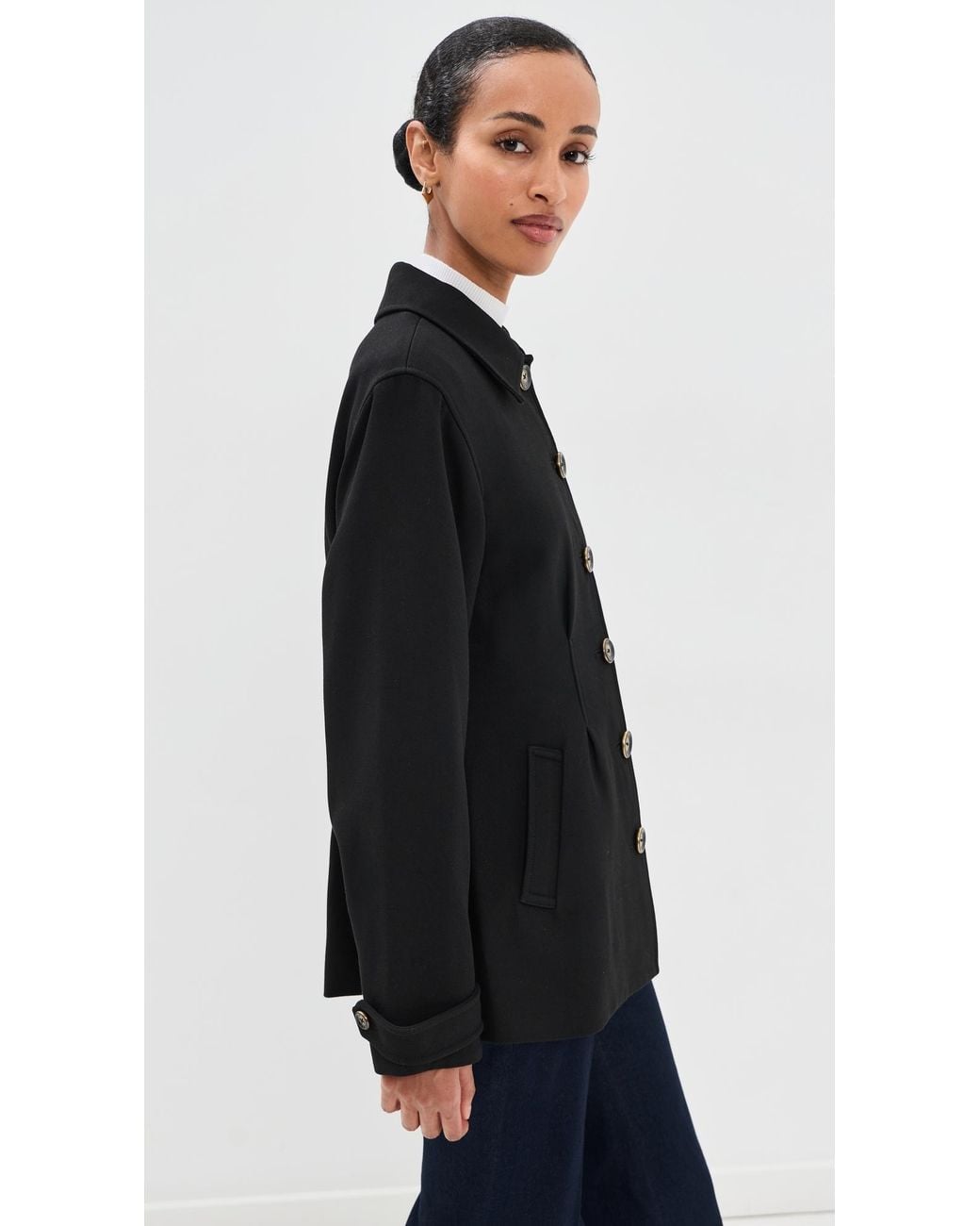 Veronica Beard Black Severine Tailored Dickey Jacket