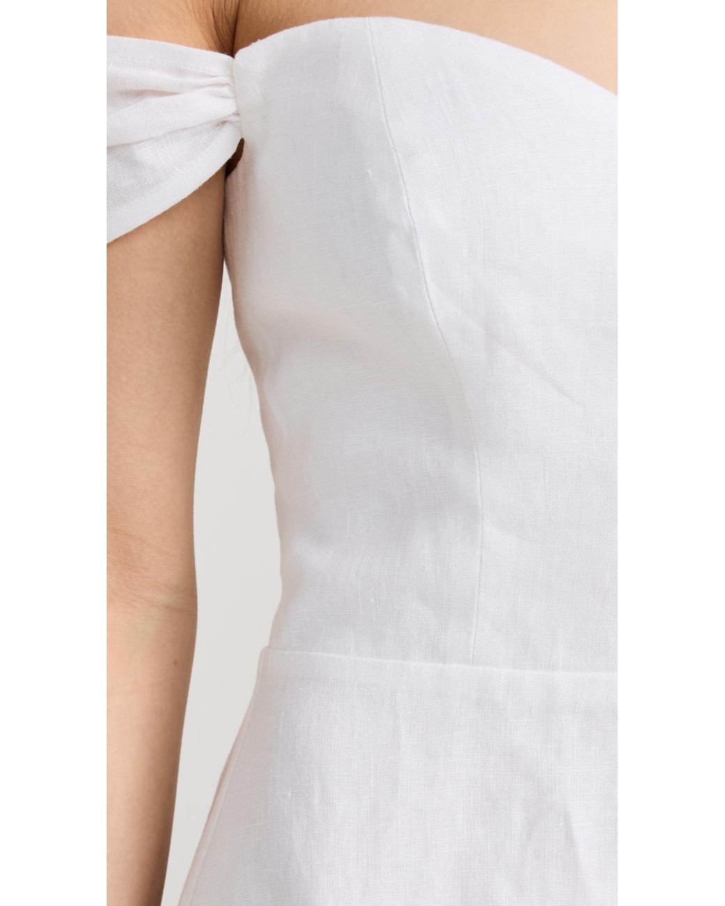 Reformation Bridgton Linen Dress in White | Lyst Reformation Bridgton Linen Dress in White | Lyst