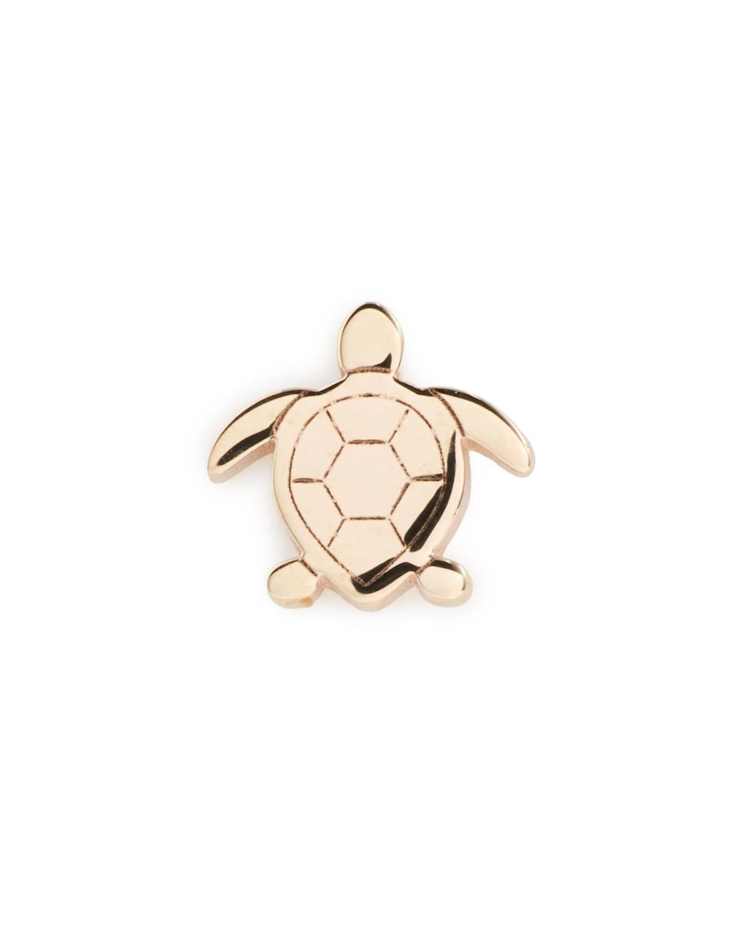 Zoe Chicco Multicolor 14K Itty Bitty Turtle Single Stud Earring