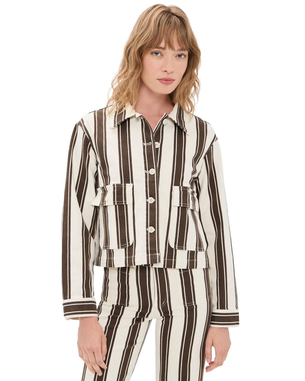 Madewell Black Cropped Button-Front Jacket