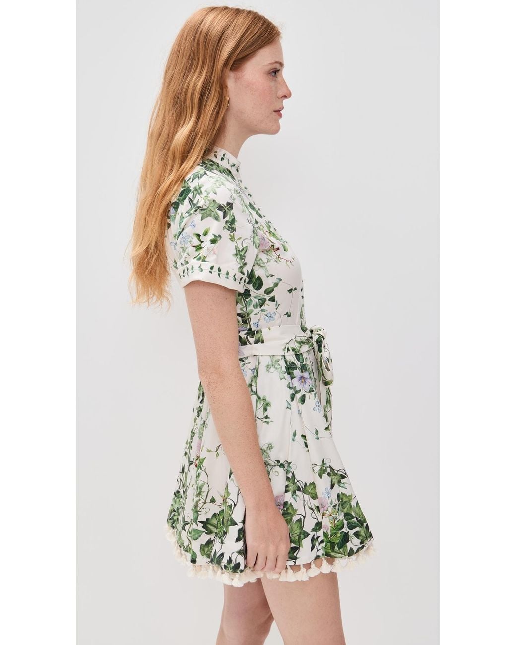 knee length dresses for ladies Lucy White Long Sleeve Mini Dress - US 12 main image 1