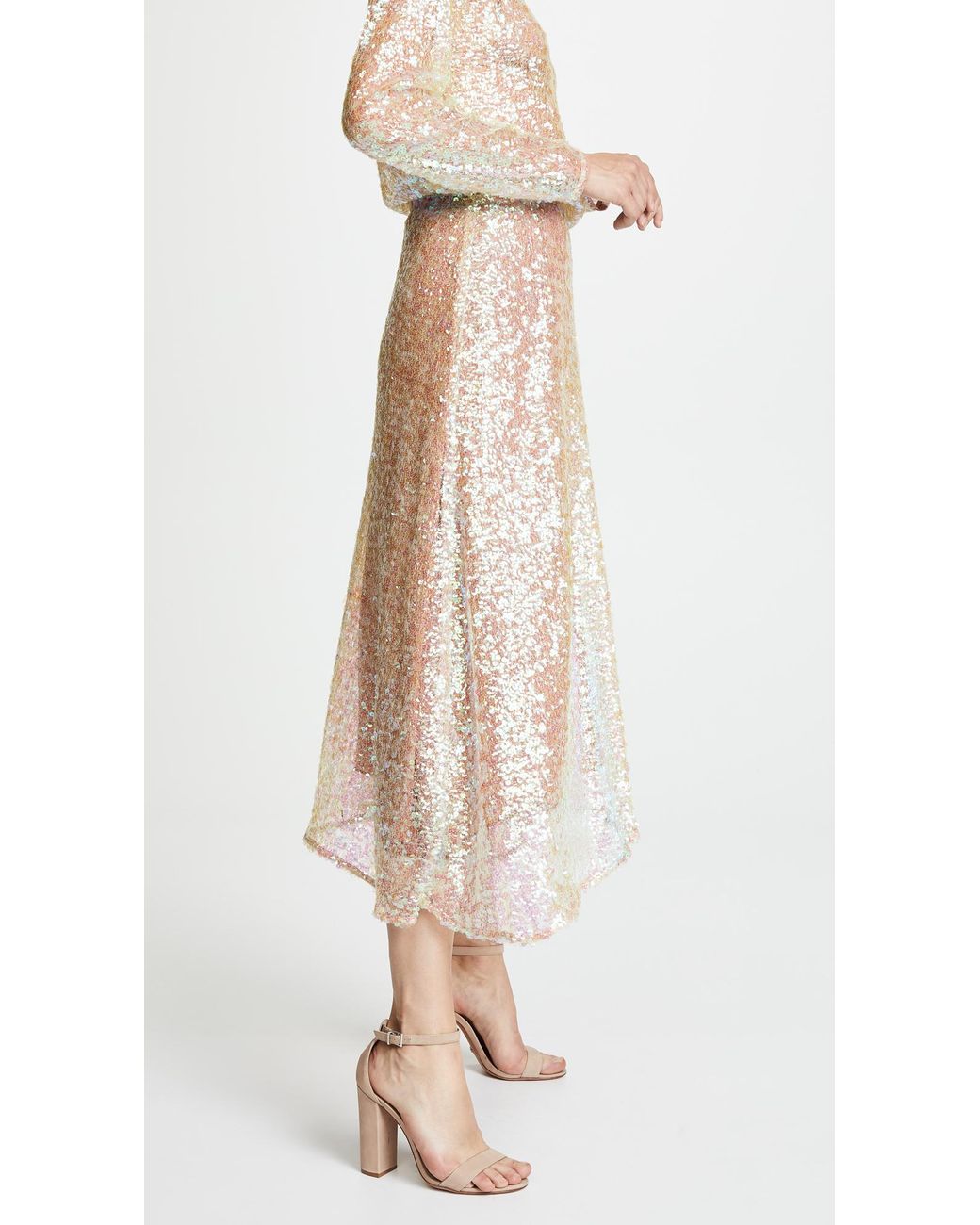 Rachel Comey Gimlet Sequinned Midi Skirt | Lyst