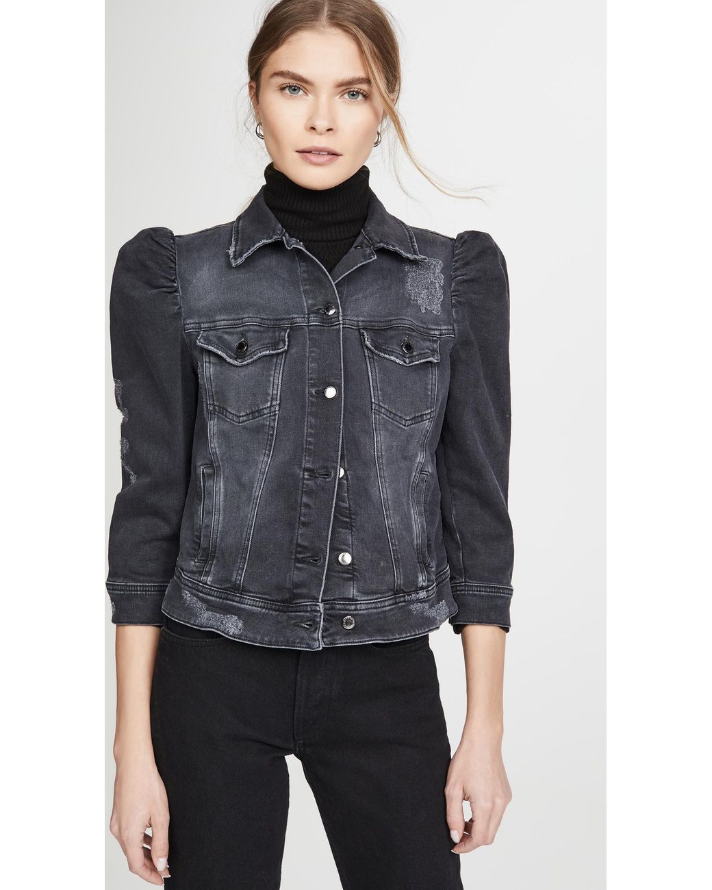 retroféte Black Ada Denim Jacket