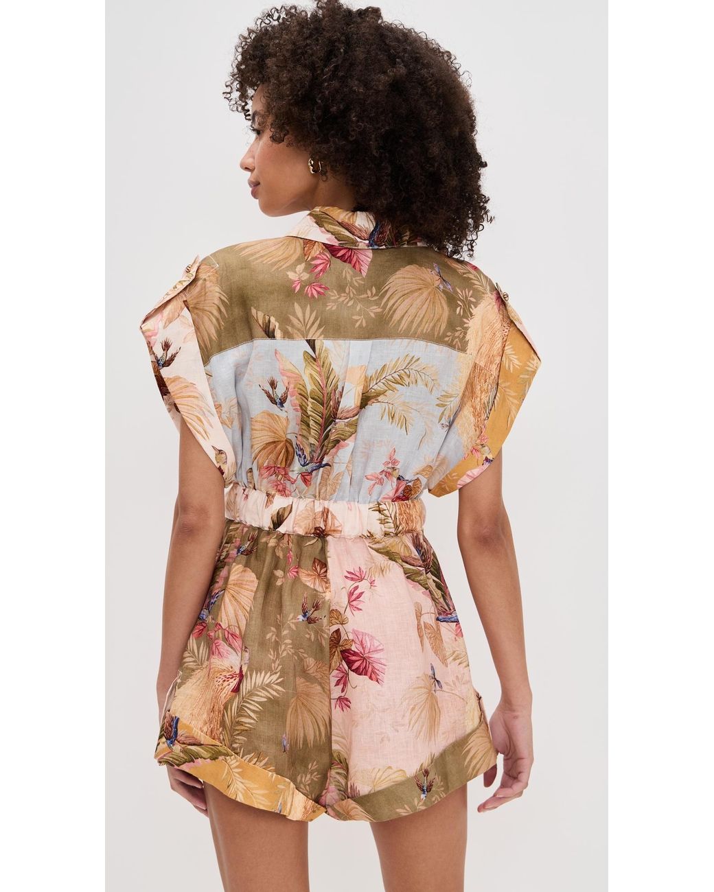 【Zimmermann】ASCENSION CUFFED PLAYSUIT プレイスーツ zimmermann-Spliced-Ascension-