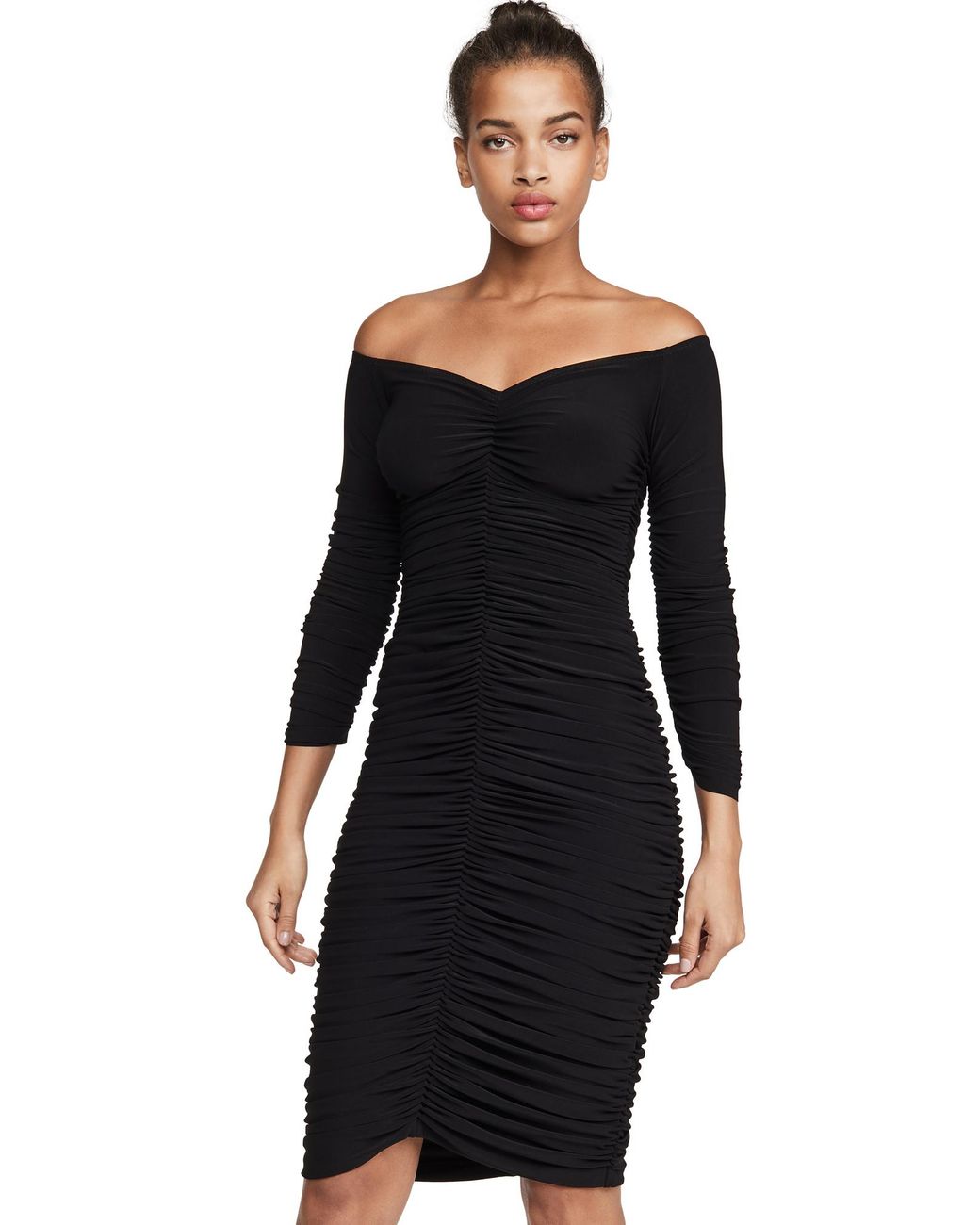 Off Shoulder Slinky Dress 