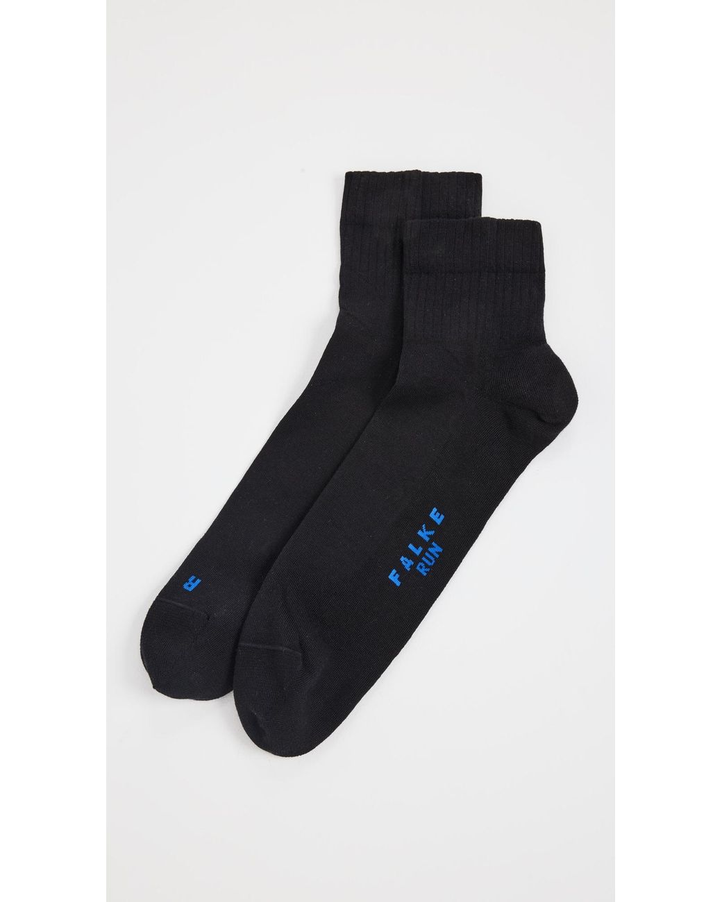 Falke Black Run Rib Short Socks for men