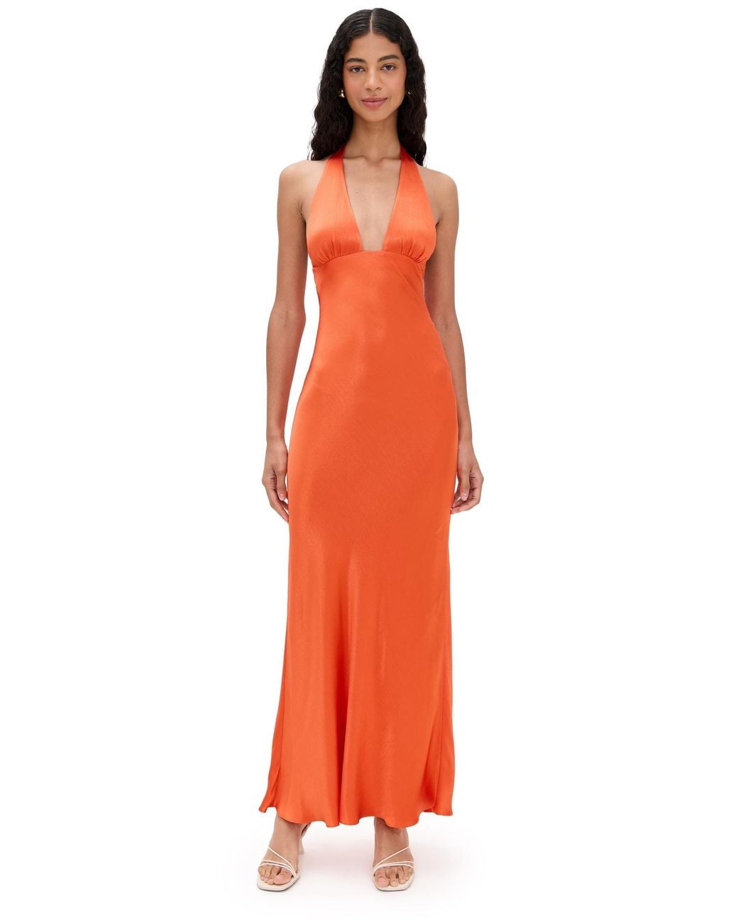 Bec & Bridge Carmela Halter Dress in Orange | Lyst