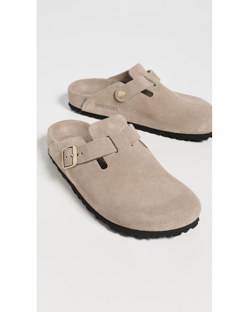 Birkenstock White Boston Exquisite Clogs