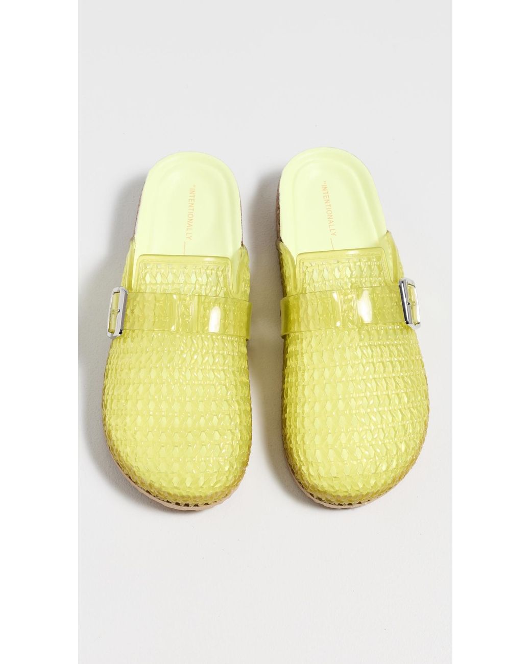 INTENTIONALLY ______ Yellow Seth Jelly Clogs