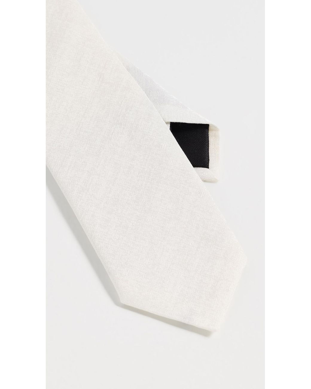 Boss White H-Tie for men