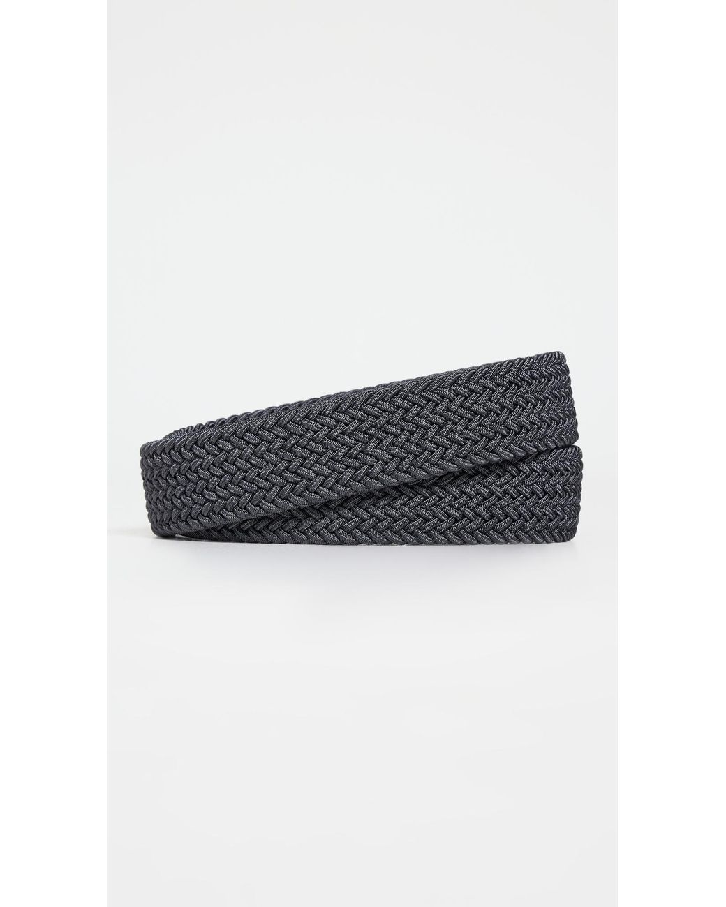 Andersons Black Nylon Woven Belt for men