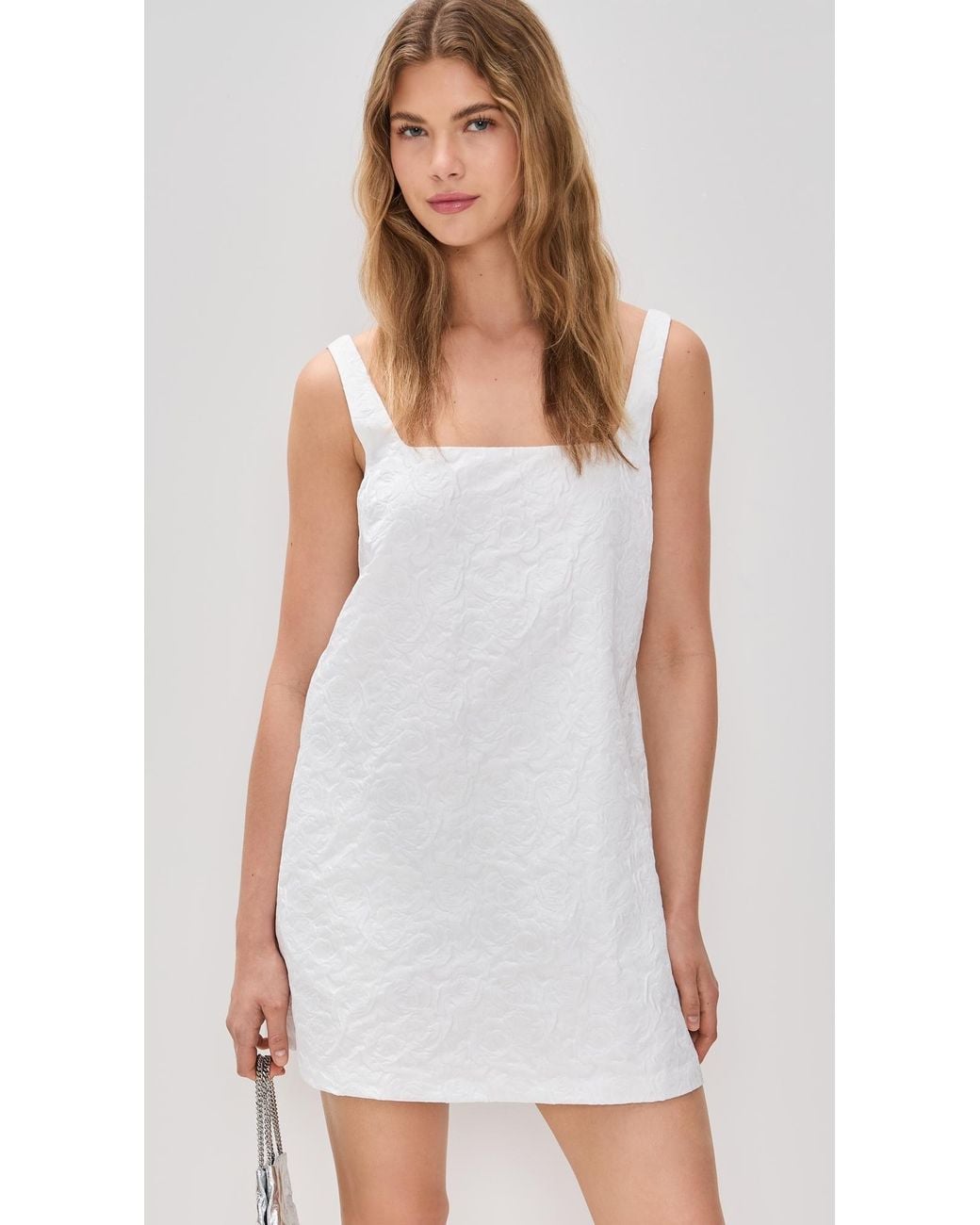 sequin white short dress Nerina White Sequin Mini Dress - M Size - Women's Dresses