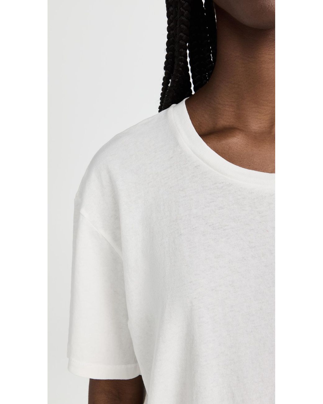 SLVRLAKE Denim White Oversize Tee