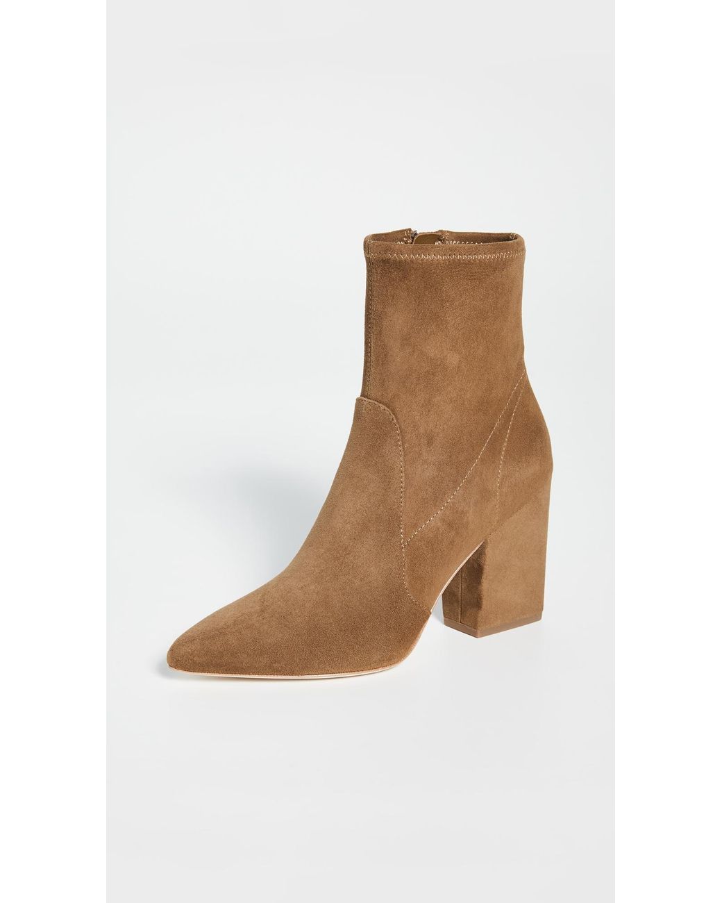 Loeffler Randall White Isla Slim Ankle Booties
