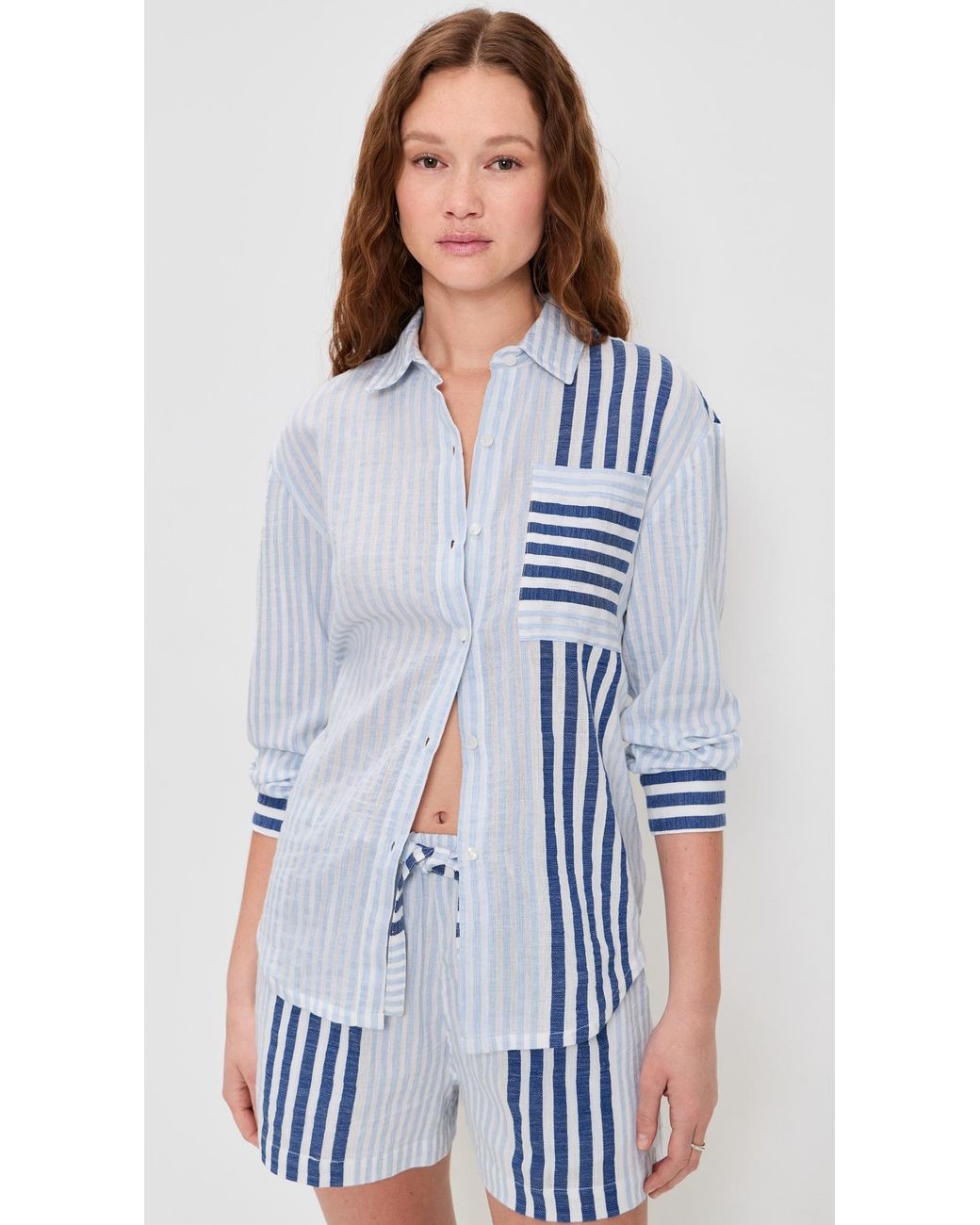 Lemlem Blue Aisha Shirt