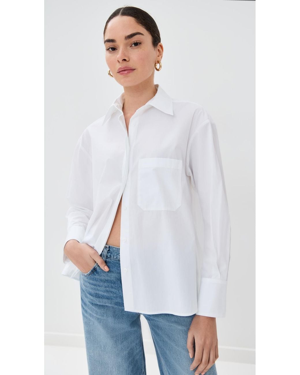 Twp White E. B. Button Down