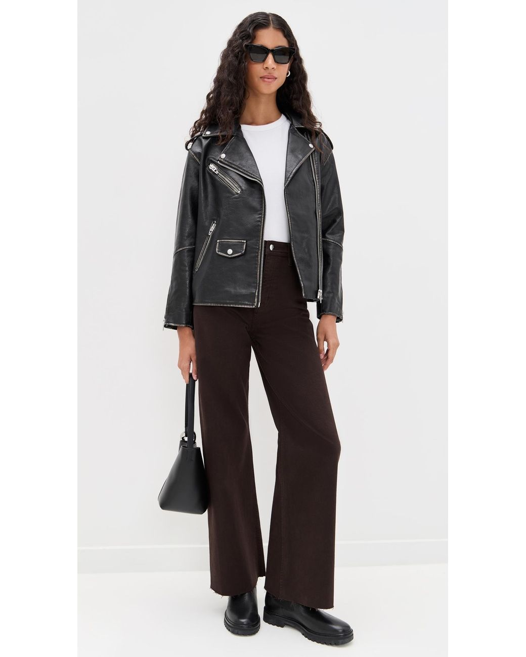 Blank NYC Black Between Faux Leather Jacket