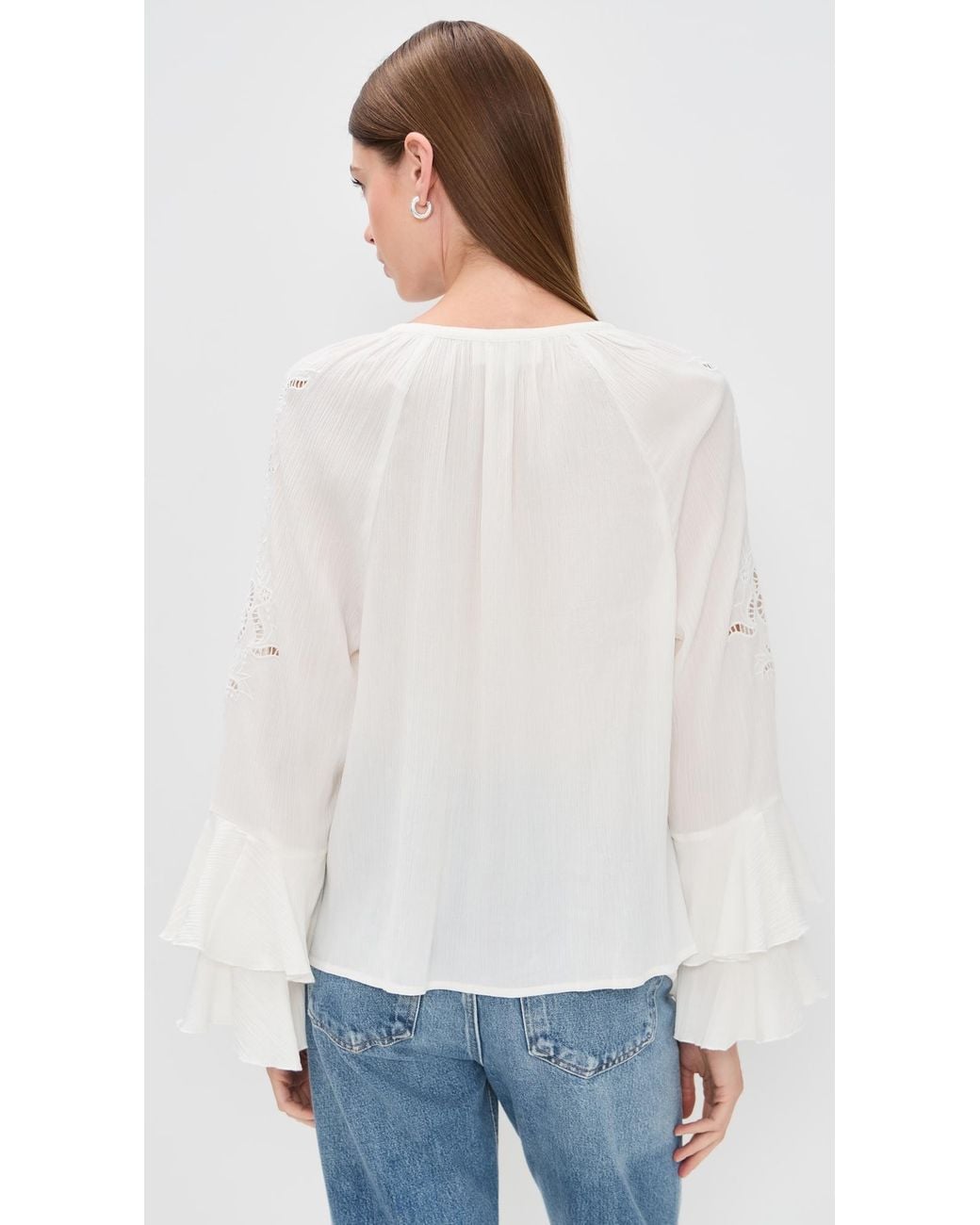 Ba&sh White Omar Blouse