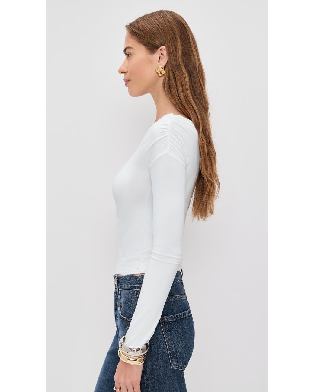 Le Bos White Gianna Top