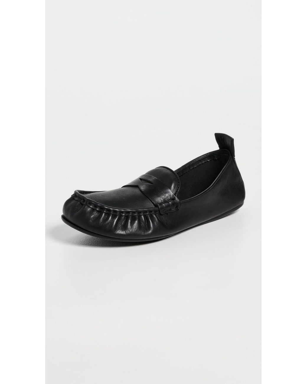 Acne Black Leather Flats