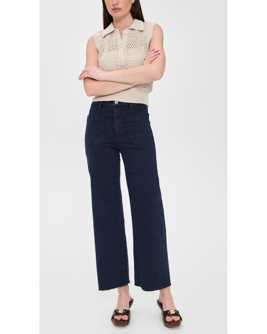 FRAME The Anchor Pants in Blue | Lyst