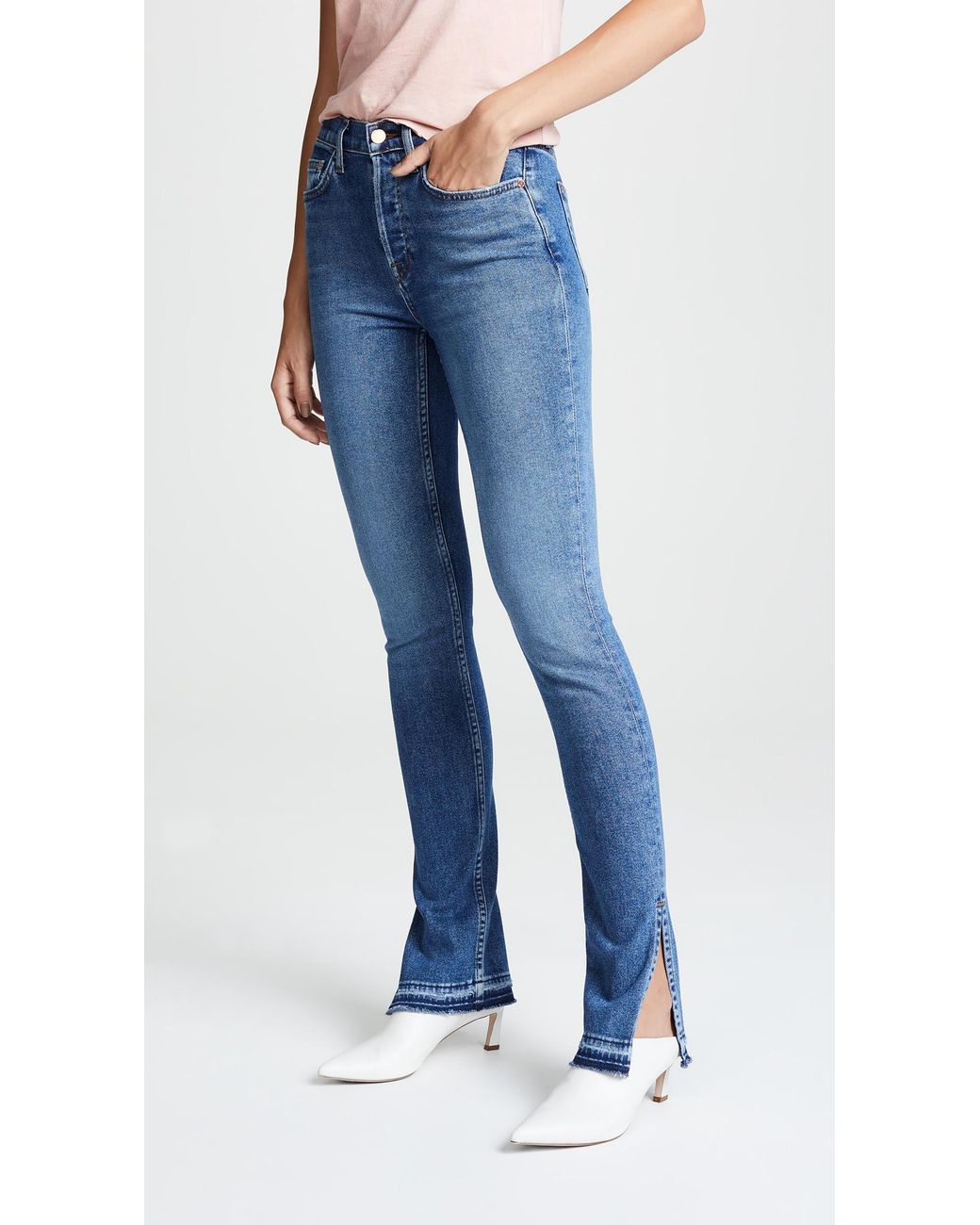 Cotton Citizen Denim High Split Jeans 