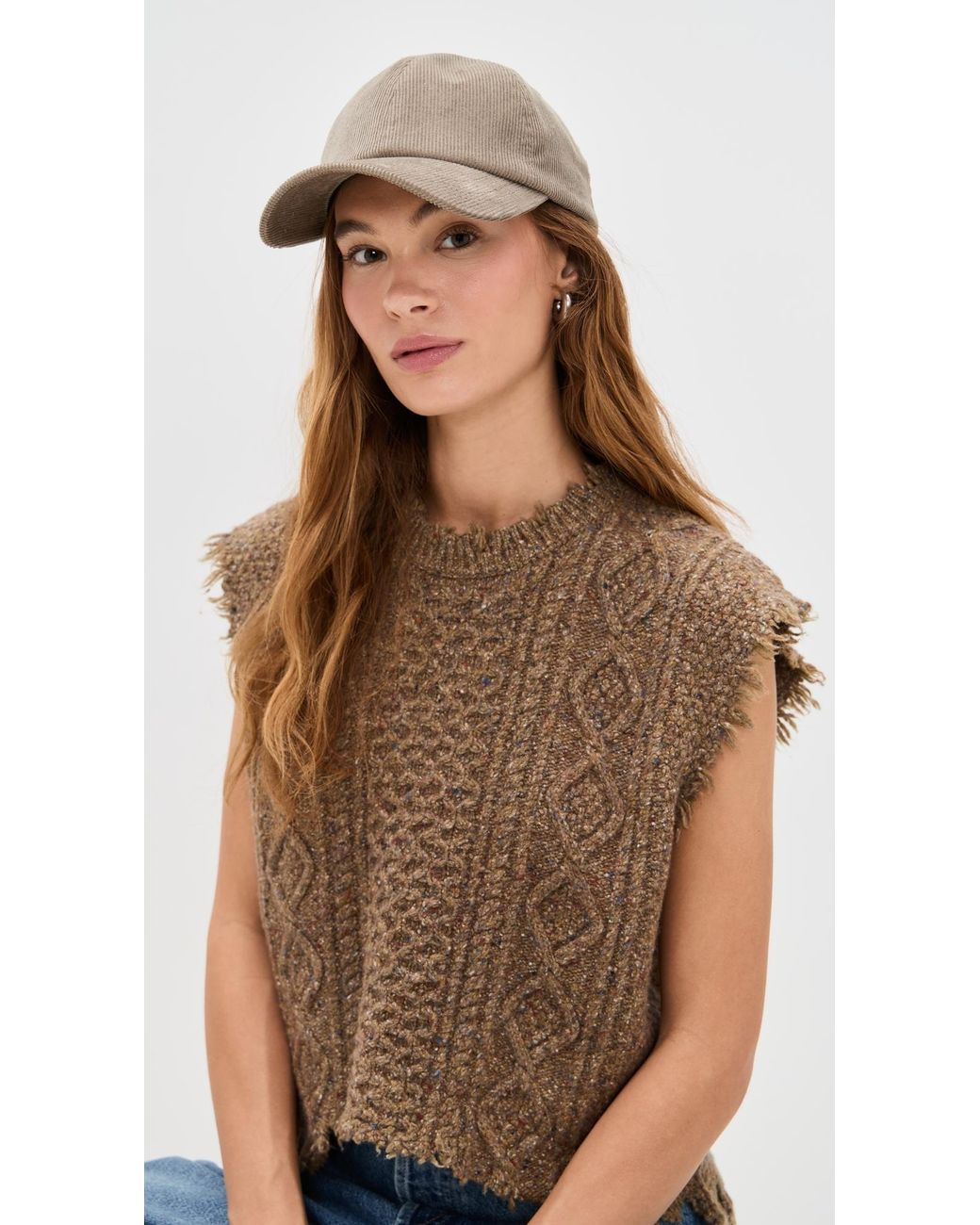 Hat Attack White Corduroy Cap
