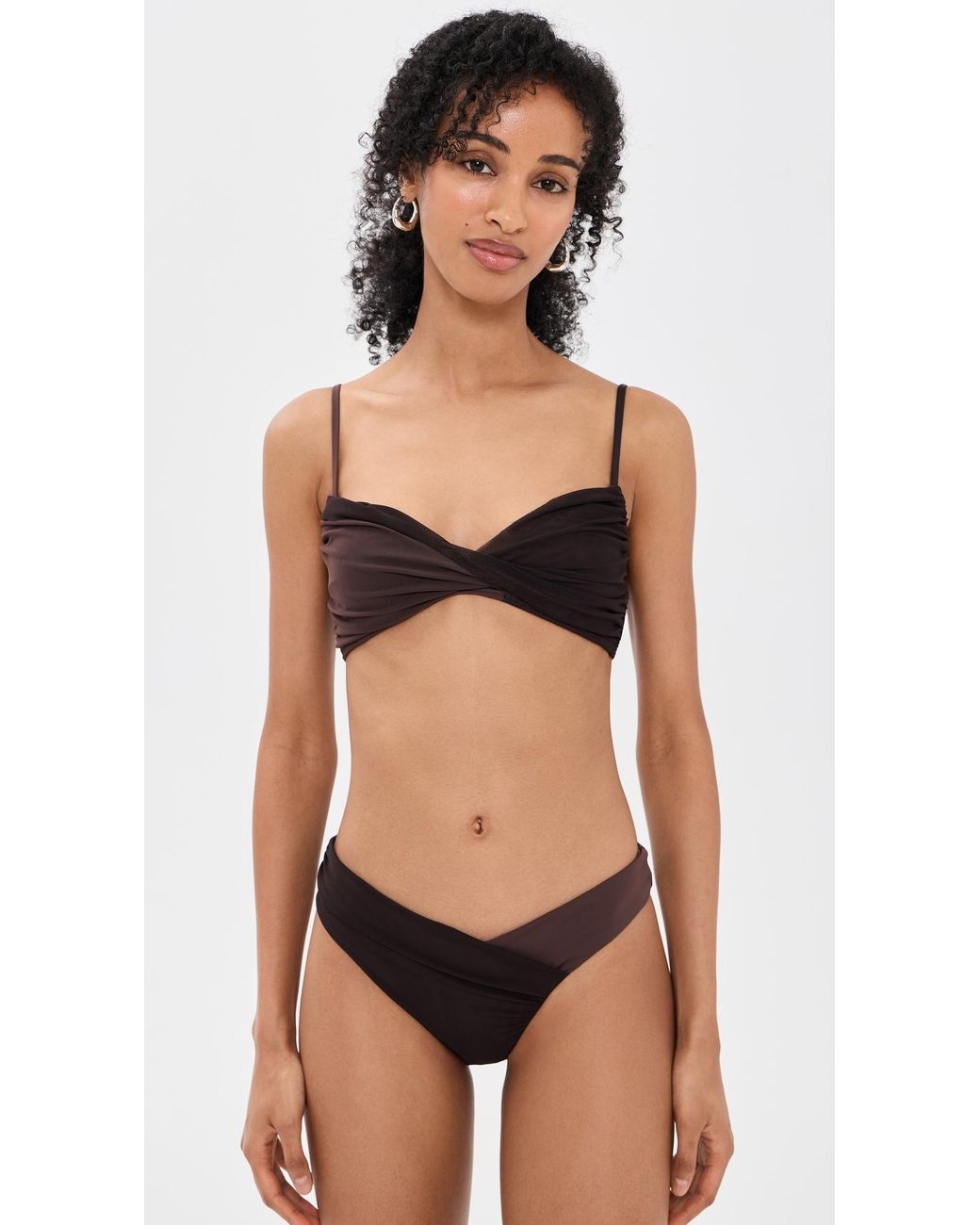 Staud Black Emsley Bikini Bottoms