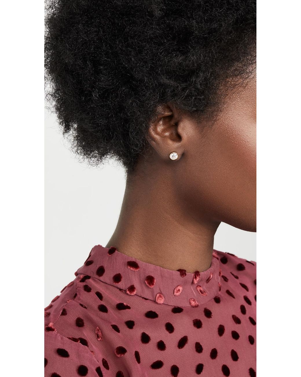 Shashi Black Solitaire Studs