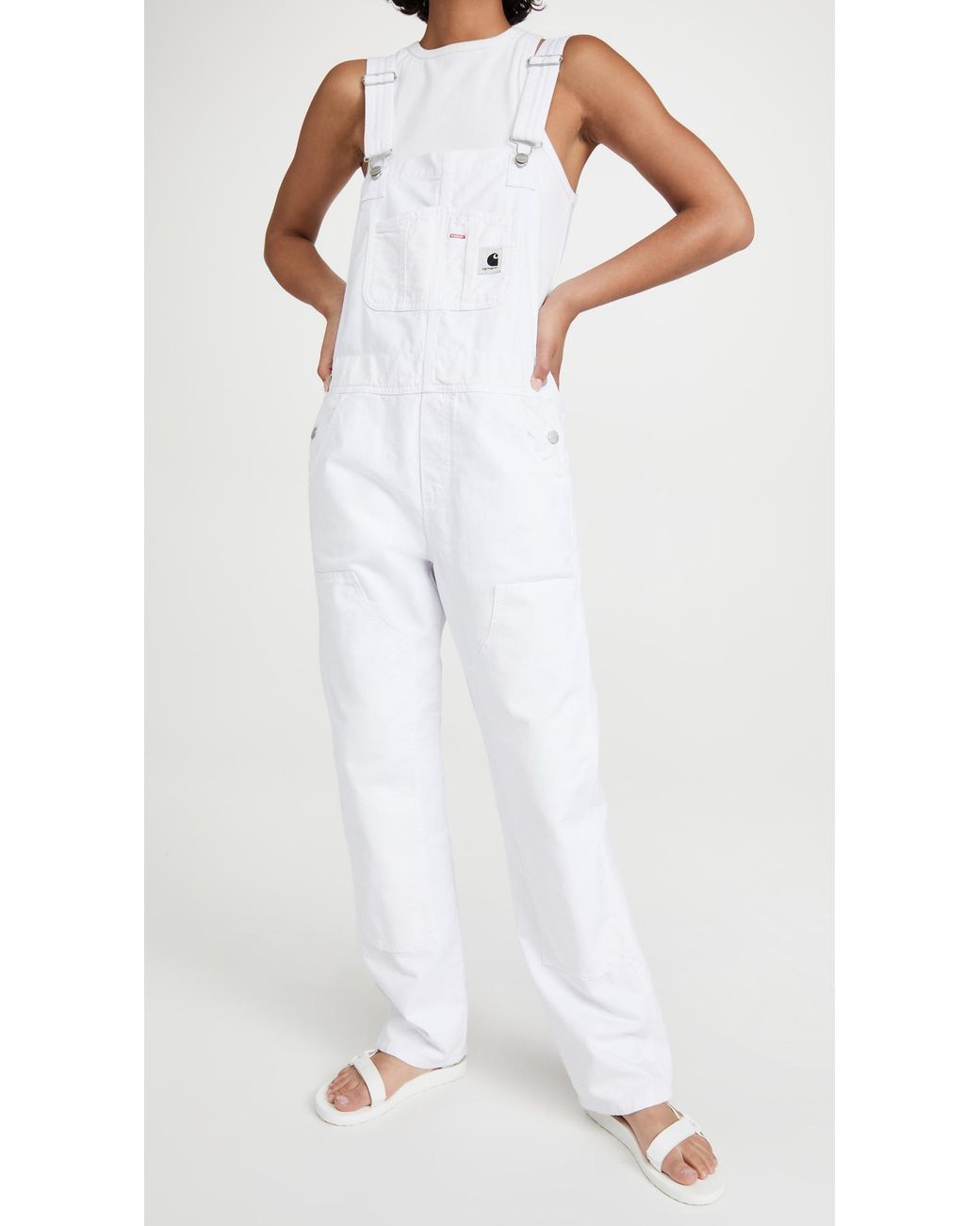 White carhartt overalls best sale women's