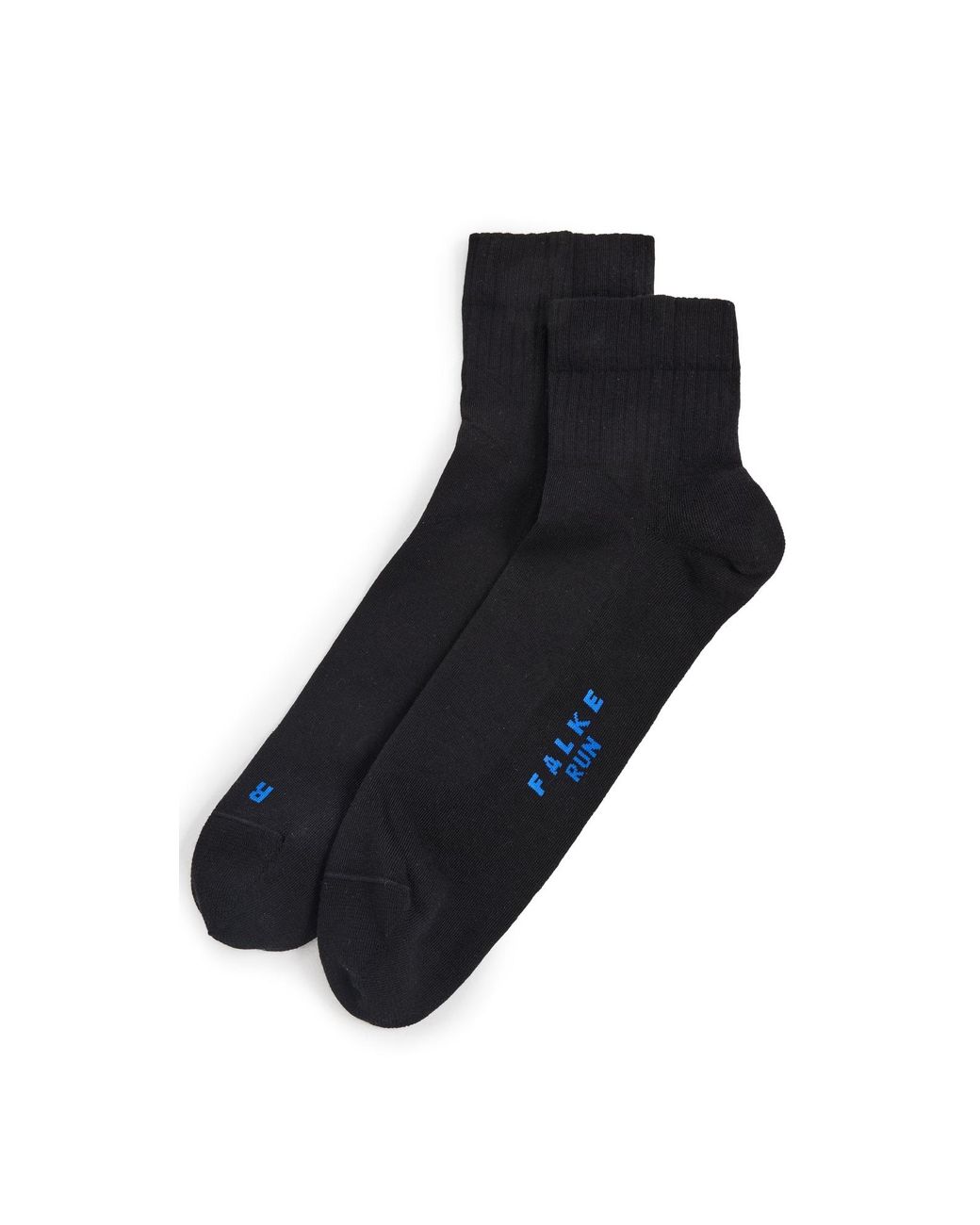 Falke Black Run Rib Short Socks for men