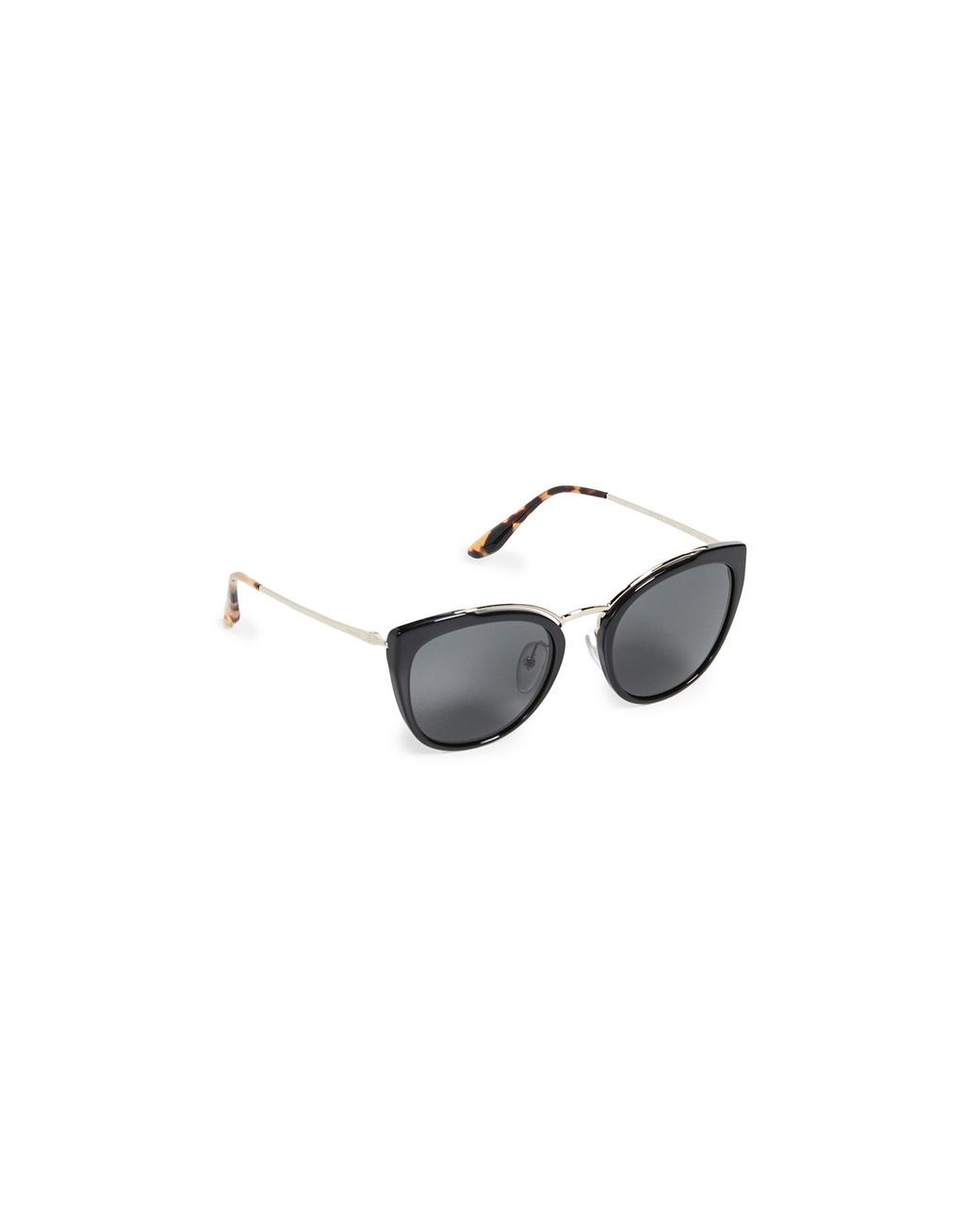 Prada Pr 20us Cat Eye Sunglasses in Black | Lyst