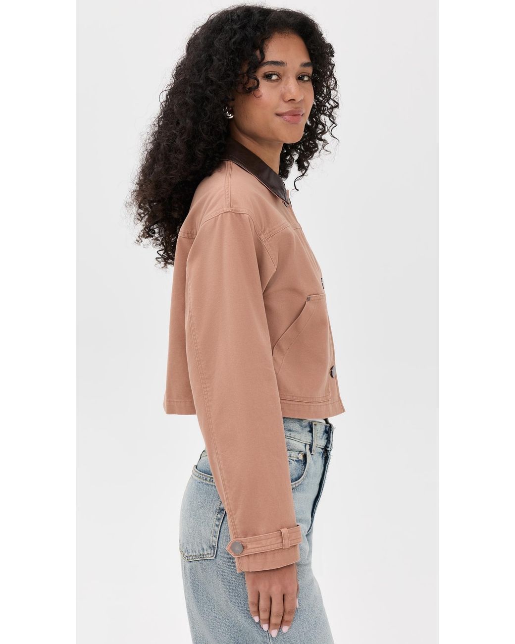 Le Bos Blue Harriet Cropped Jacket