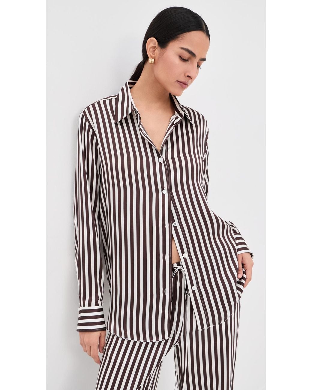 SPRWMN Multicolor Mara Silk Button Up