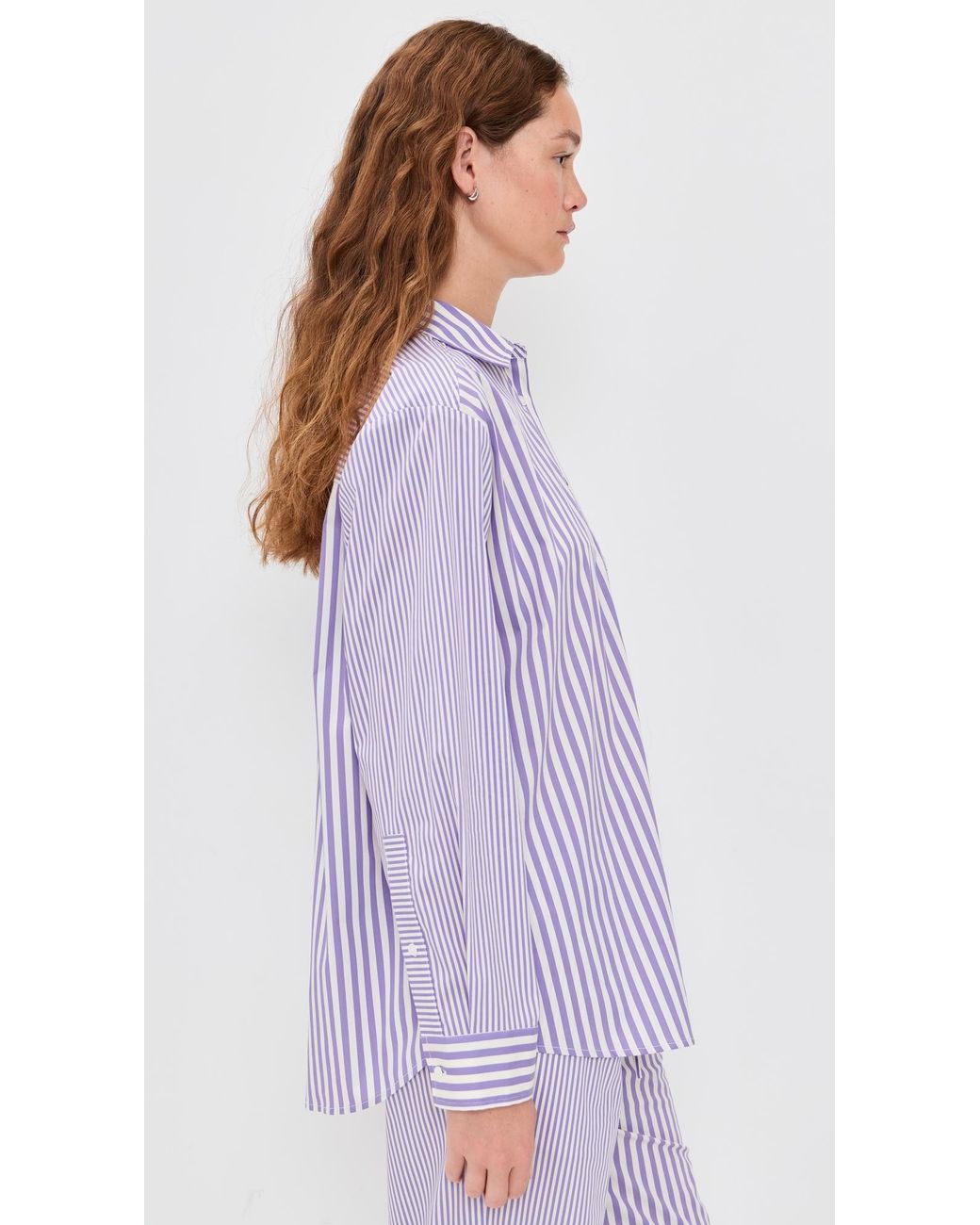 Solid & Striped Purple The Avril Button Down