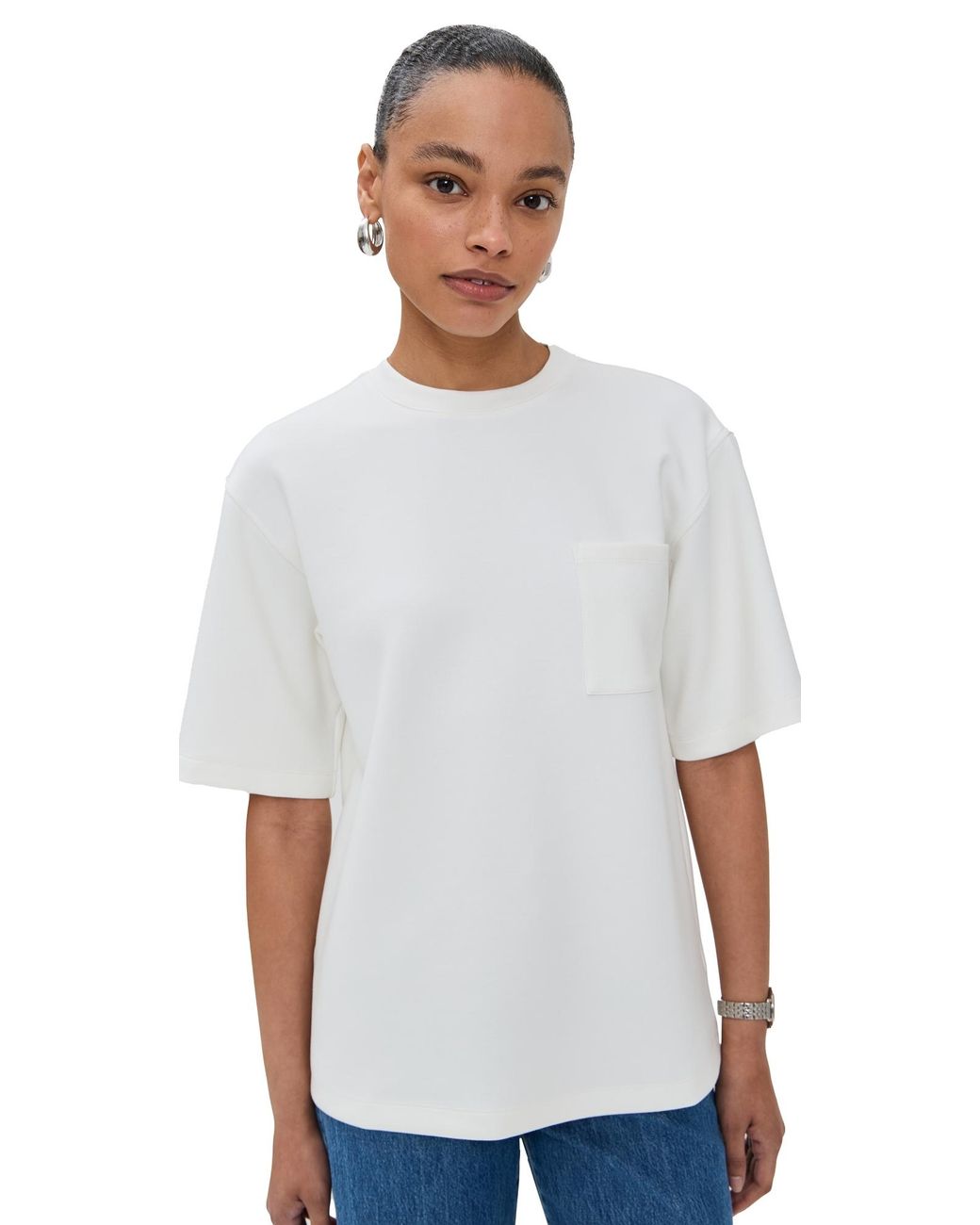Le Bos White Caroline Tee
