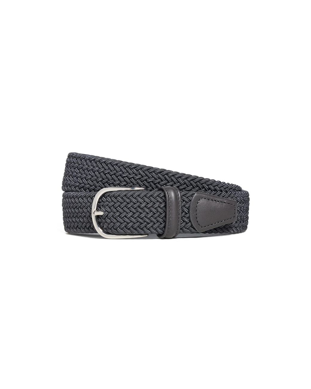 Andersons Black Nylon Woven Belt for men