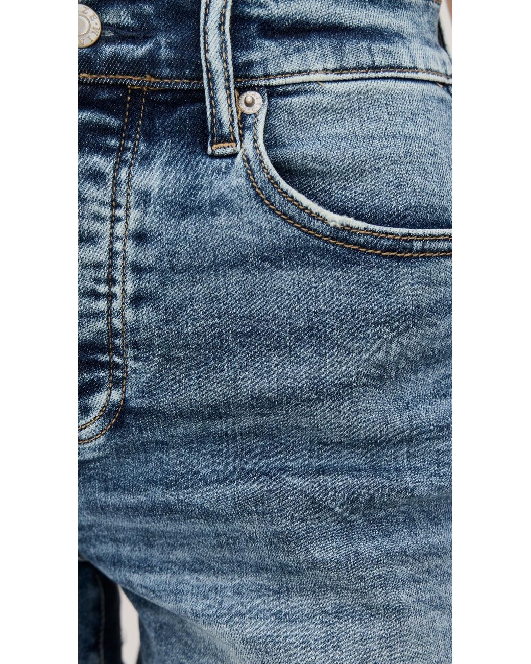 DAZE Blue Bottom Line Shorts