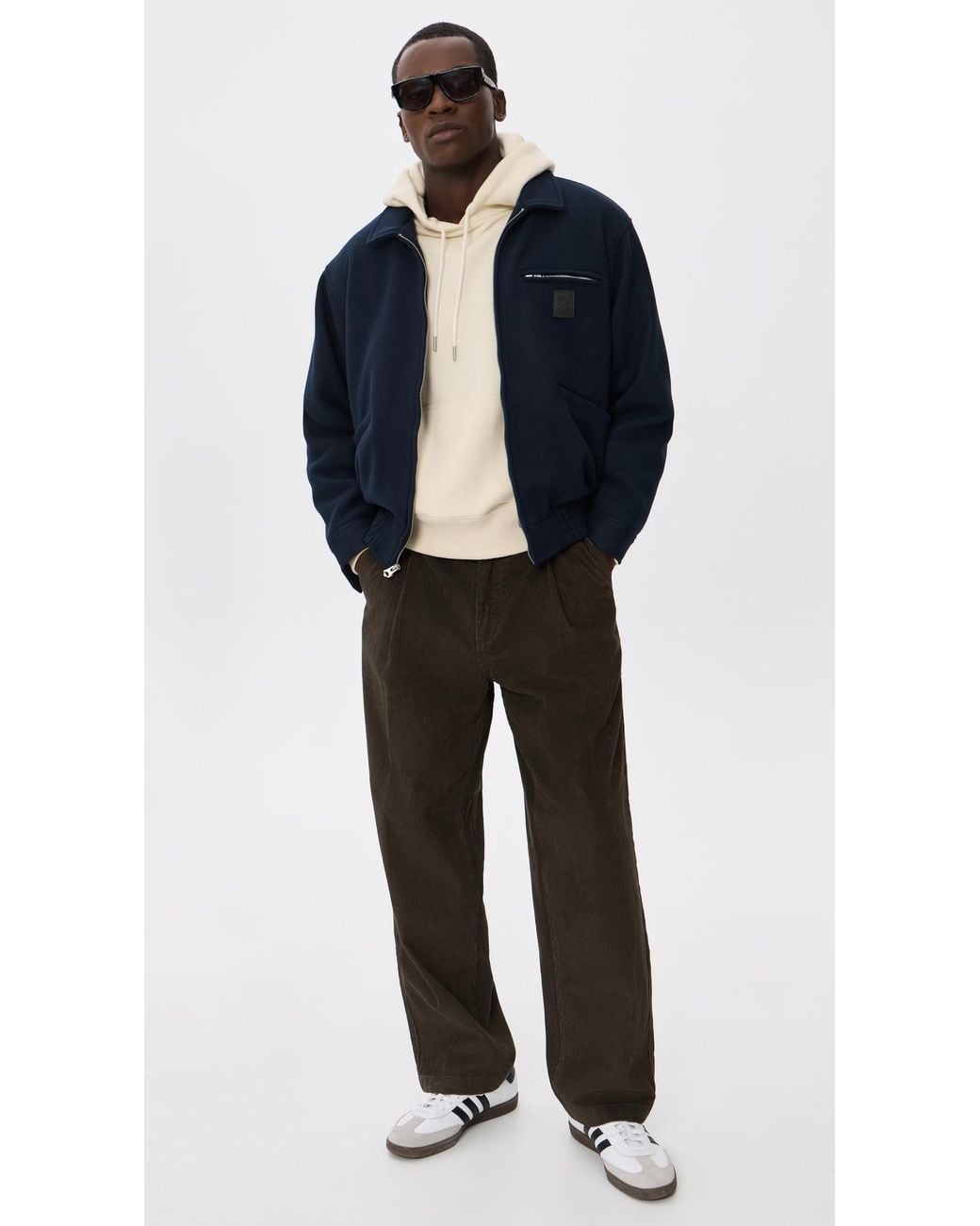 Obey Blue Ledger Blouson Jacket for men
