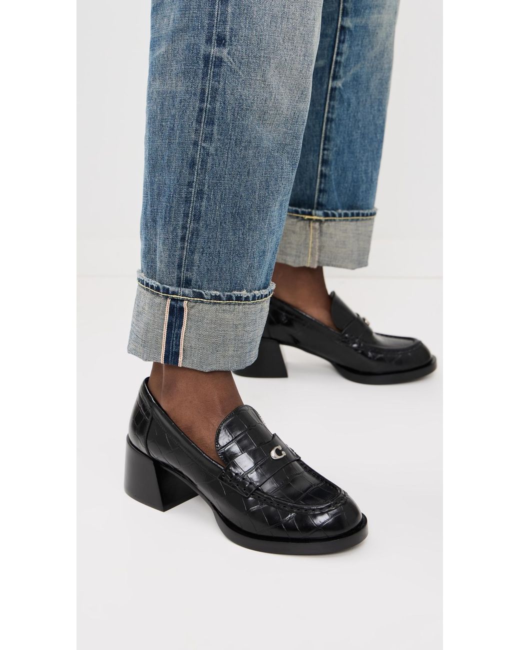 ローファー・オックスフォード CHURCHS NATALIE LOAFERS IN POLISHED LEATHER Church's Natalie Loafers | Black | FARFETCH