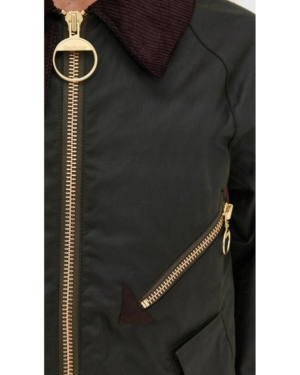 Barbour Black Arlene Wax Barn Jacket