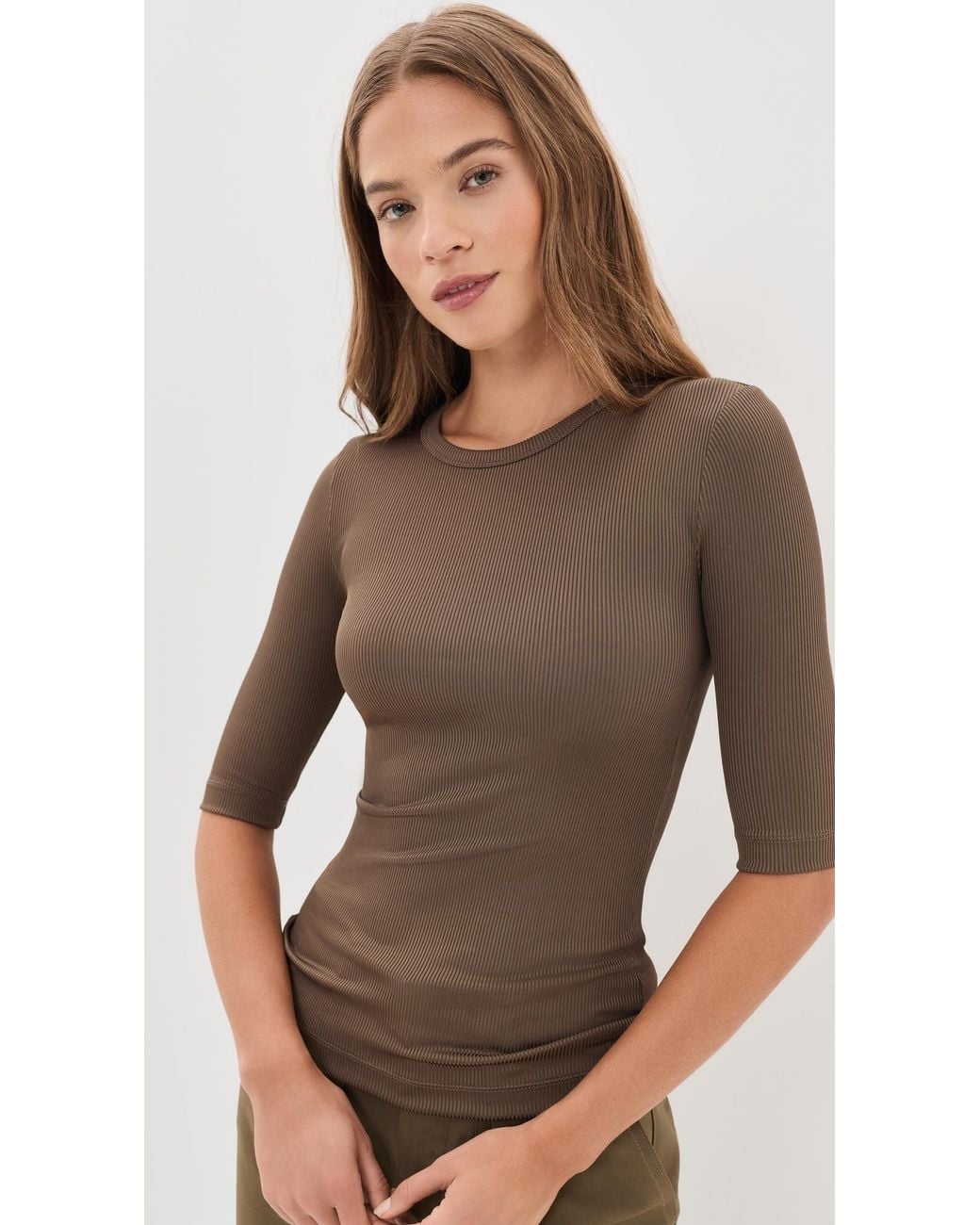 Agolde Brown Saige Tee
