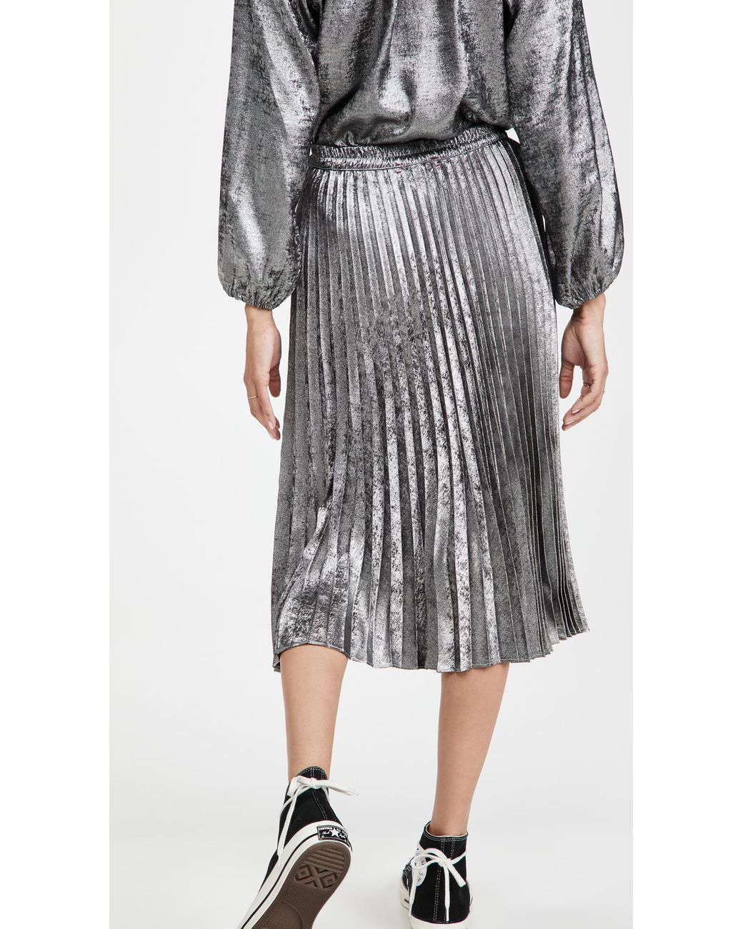 mid length satin skirts queen