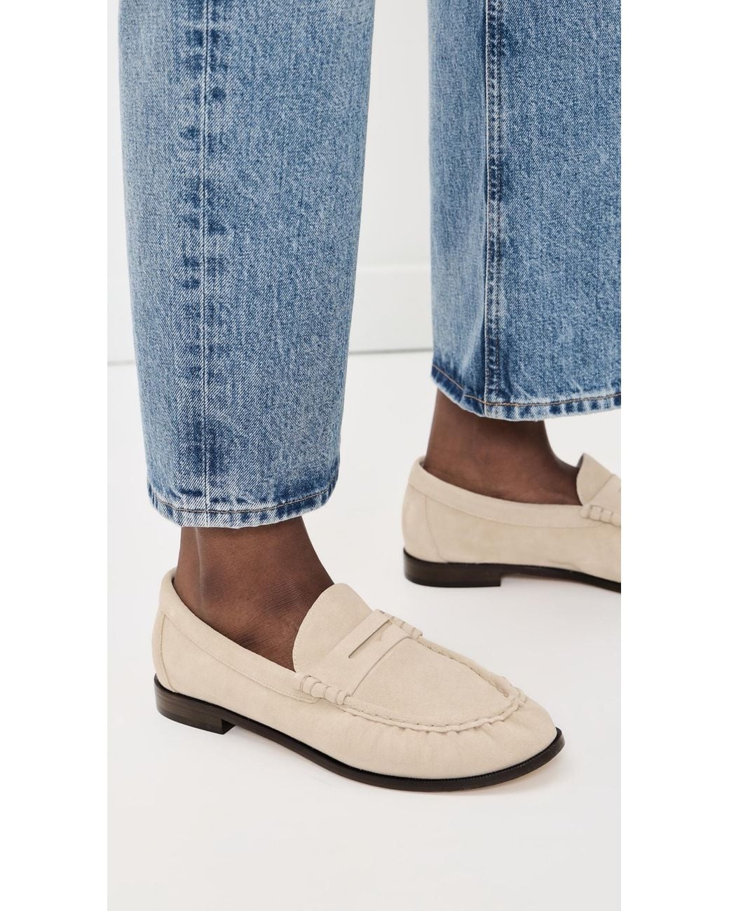 Rag & Bone White Lexi Loafers
