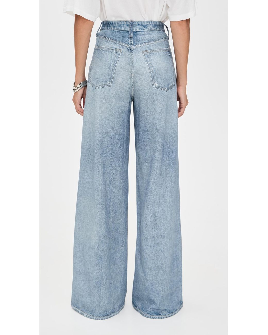 Rag & Bone Blue Rb Miramar Terry Sofie Wide Pants