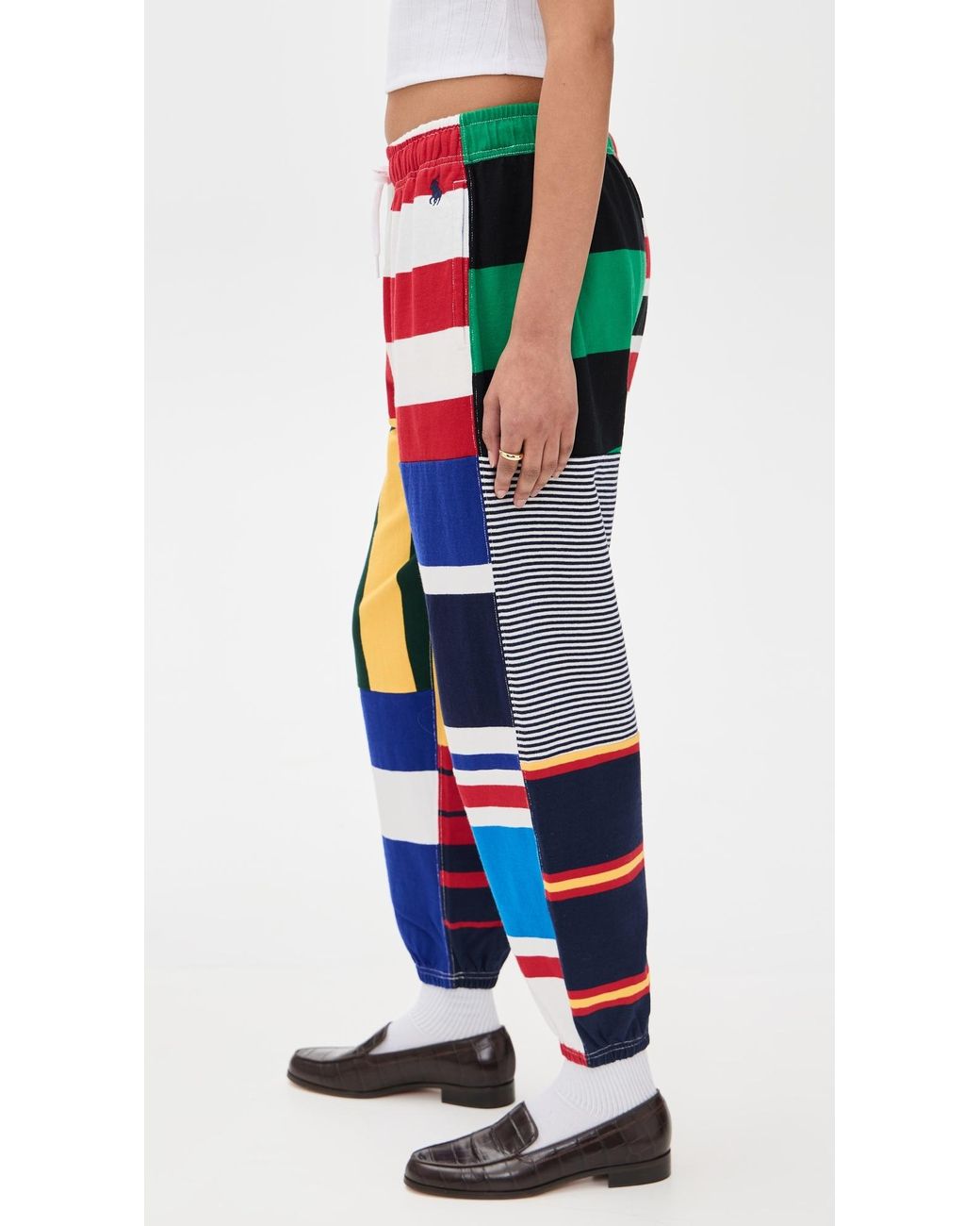 【Polo Ralph Lauren 】Vintage Jersey Rugby Sweatpants パンツ Polo Ralph Lauren Vintage Jersey Rugby Sweatpants in Blue | Lyst