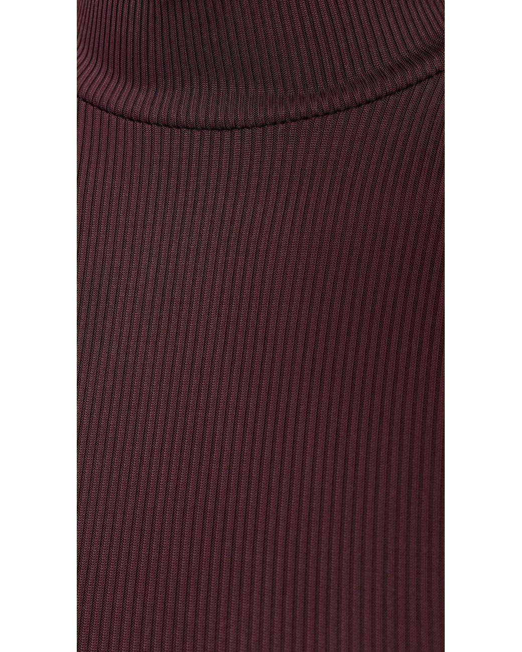 Agolde Purple Caryle Turtleneck Top