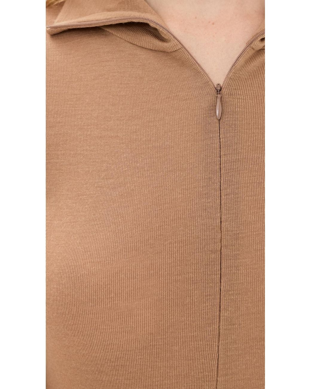 BITE STUDIOS Natural Fine Wool Zip Top